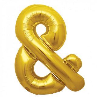 Giant Gold Ampersand Foil Balloon