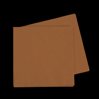 Five Star | Acorn Napkins - Lunch 40 Pkt | Brown Party Supplies NZ