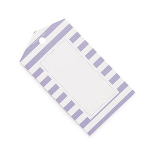 Sambellina Lavender Candy Stripe Party Tags - 12 Pack