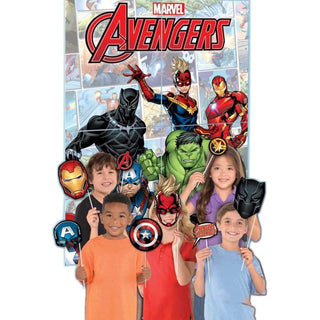 Marvel Avengers Powers Unite Scene Setter and Photo Props | Avengers Party Supplies NZ