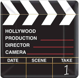 Directors Cut Clapboard Plates - Lunch 18 Pkt