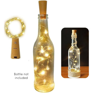 Bottle Cork with LED Lights - Warm White