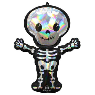 Holographic Skeleton Supershape Foil Balloon