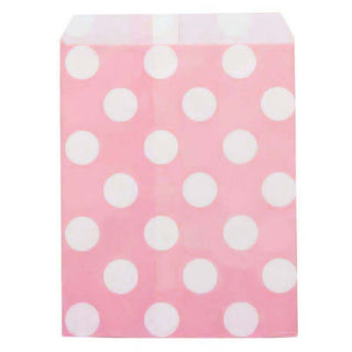 Baby Pink Polka Dot Party Bag - 12 Pkt