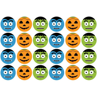 Halloween Faces Edible Icing Cupcake Images | Halloween Cake Decorations NZ