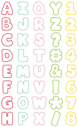 Sweet Sugarbelle Mini Alphabet & Number Cutter Set