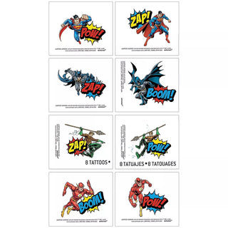 Justice League Heroes Unite Tattoos | Justice League Party Supplies NZ
