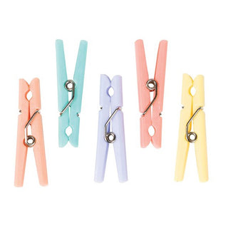 Baby Shower Clothespin Favours - 24 Pkt