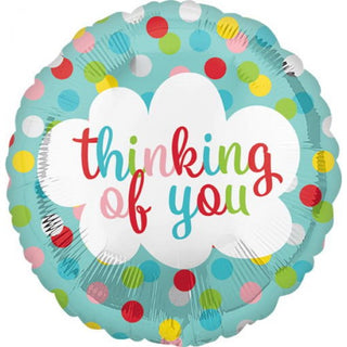 Thinking Of You Dots Foil Balloon | Sympathy Gifts NZ