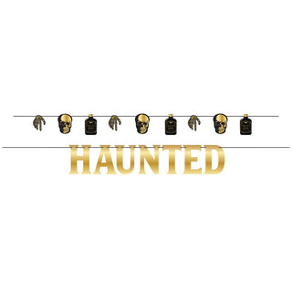 Boneyard Glam Foil Banner Set | Halloween Decorations NZ
