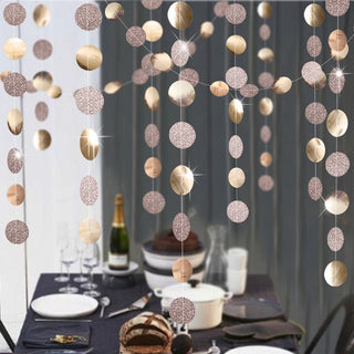 Rose Gold Dot Banner | Rose Gold Party Supplies NZ