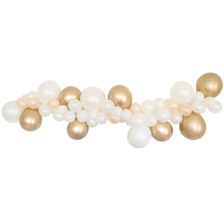DIY Balloon Garland Kit Gold & White - 1.8m