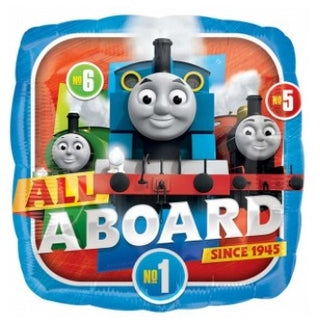 Thomas the Tank Engine All Aboard Foil Balloon | Thomas the Tank Engine Party Supplies NZ