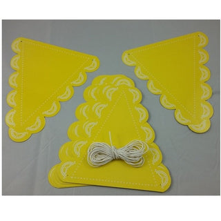 Lemon Doily Bunting | Doily party Bunting | Party Bunting | NZ Party Supplies |