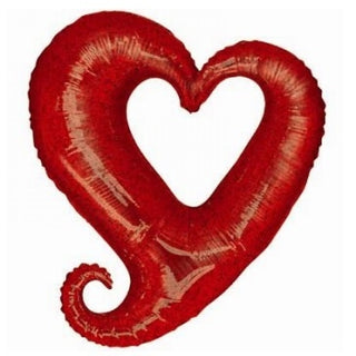 Betallic | Chain of Hearts SuperShape Foil Balloon | Valentines Balloons