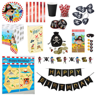 Premium Little Pirate Party Pack for 8 - SAVE 15%