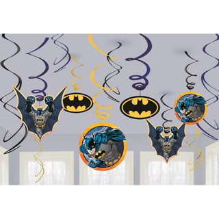 Batman Hanging Swirl Decorations