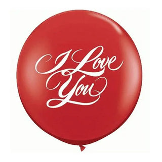 Giant I Love You Round Balloon