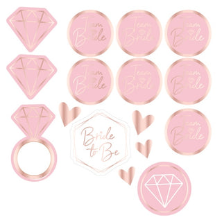 Team Bride Temporary Tattoos - 16 Pkt
