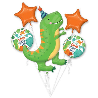 Dino-Mite Party Dinosaur Foil Balloon Bouquet | Dinosaur Party Supplies NZ