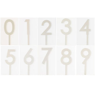 My Minds Eye | Silver Cake Topper | Number Cake Toppers | NZ Party Supplies |