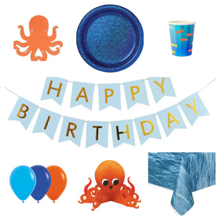 Meri Meri Octopus Party Essentials for 8 - SAVE 10%