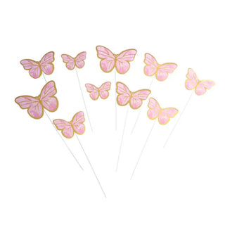 Butterfly Pick Decorations - 10 Pkt