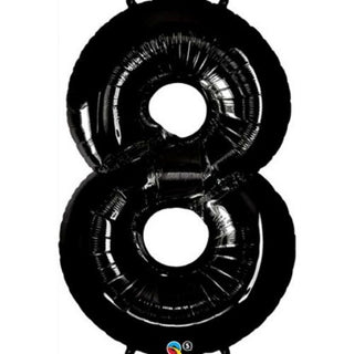 Qualatex Giant Black Number Foil Balloon - 8