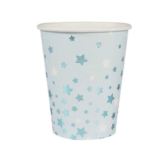 Metallic Blue Star Cups | Blue Star Cups | Metallic Star Cups | NZ Party Supplies |