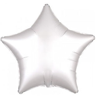 Satin Luxe White Star Foil Balloon | Helium Filled Balloons NZ