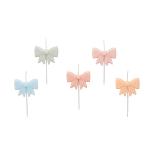 Hootyballoo | Ditsy Floral Tea Party Bow Candles | Pastel Party Supplies NZ