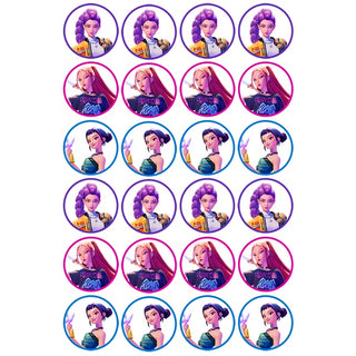 Kpop Demon Hunters Edible Cupcake Images | Kpop Demon Hunters Party Supplies NZ