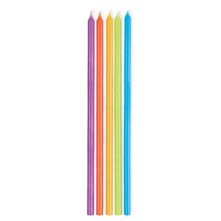 Bright Taper Candles | Rainbow Cake Decorations NZ