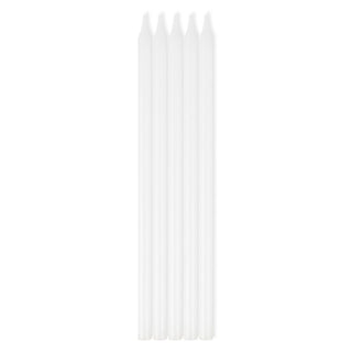 White Taper Candles | White Cake Decorations NZ