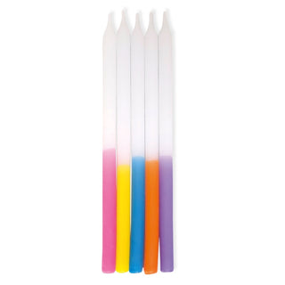 Rainbow Ombre Taper Candles | Rainbow Party Supplies NZ