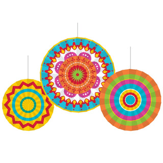 Fiesta Hanging Fan decorations | Fiesta Party NZ