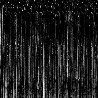 Black Foil Backdrop Curtain 1m x 2m