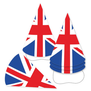 Union Jack Party Hats - 6 Pkt