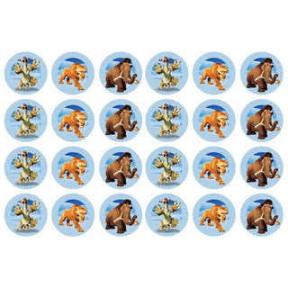Ice Age Edible Icing Cupcake Images | Ice Age Party Supplies NZ