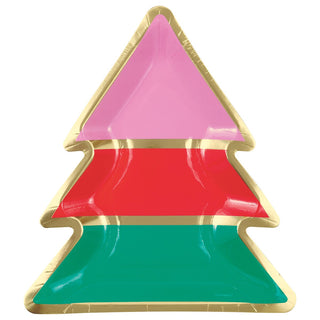 Vibrant Christmas Tree Shaped Plates | Christmas Tableware NZ