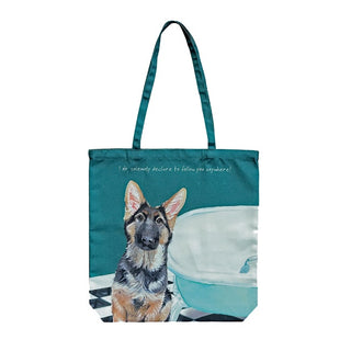 Little Dog Laughed Alsatian Promise Packable Tote Bag