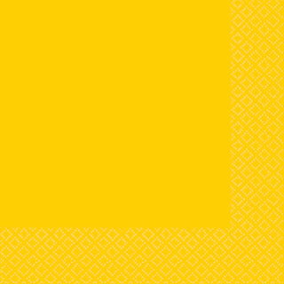 Yellow Sunshine Napkins - Lunch 40 Pkt