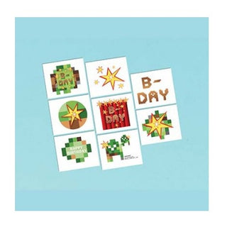 Minecraft TNT Tattoos - 8 Pkt
