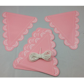 Pastel Pink Doily Bunting | Pink Doily Bunting | Doily Bunting | NZ Party Supplies |