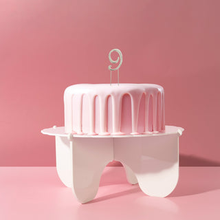 Silver Number 9 Cake Topper