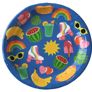 Kitiya Palaskas Plates |Kitiya Palaskas Summer Icon Party | NZ Paryt Supplies | 