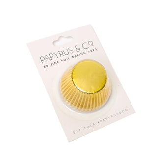 Gold Foil Baking Cups - 50 Pkt
