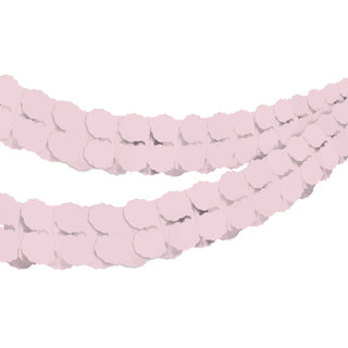 Pastel Pink Tissue Paper Garland | Pink Party Supplies NZ