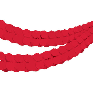 Apple Red Tissue Paper Garland | Red Party Supplies NZ