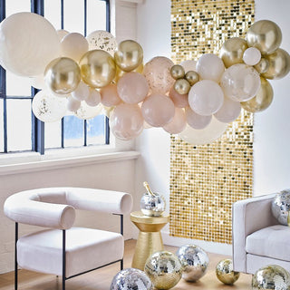 Ginger Ray Gold & Neutral Balloon Arch Kit